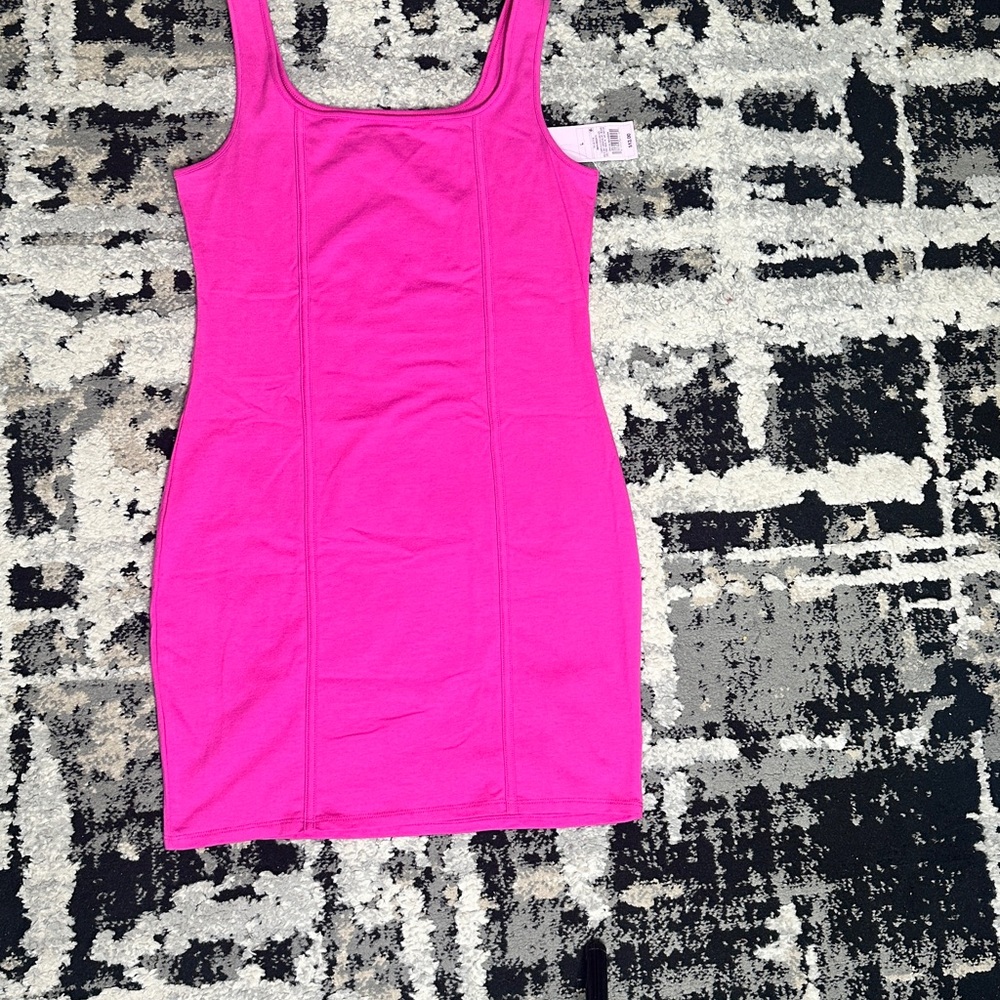 Women’s Wild Fable Seamed Bodycon Sleeveless Dress Magenta L - NWT - Picture 5 of 6